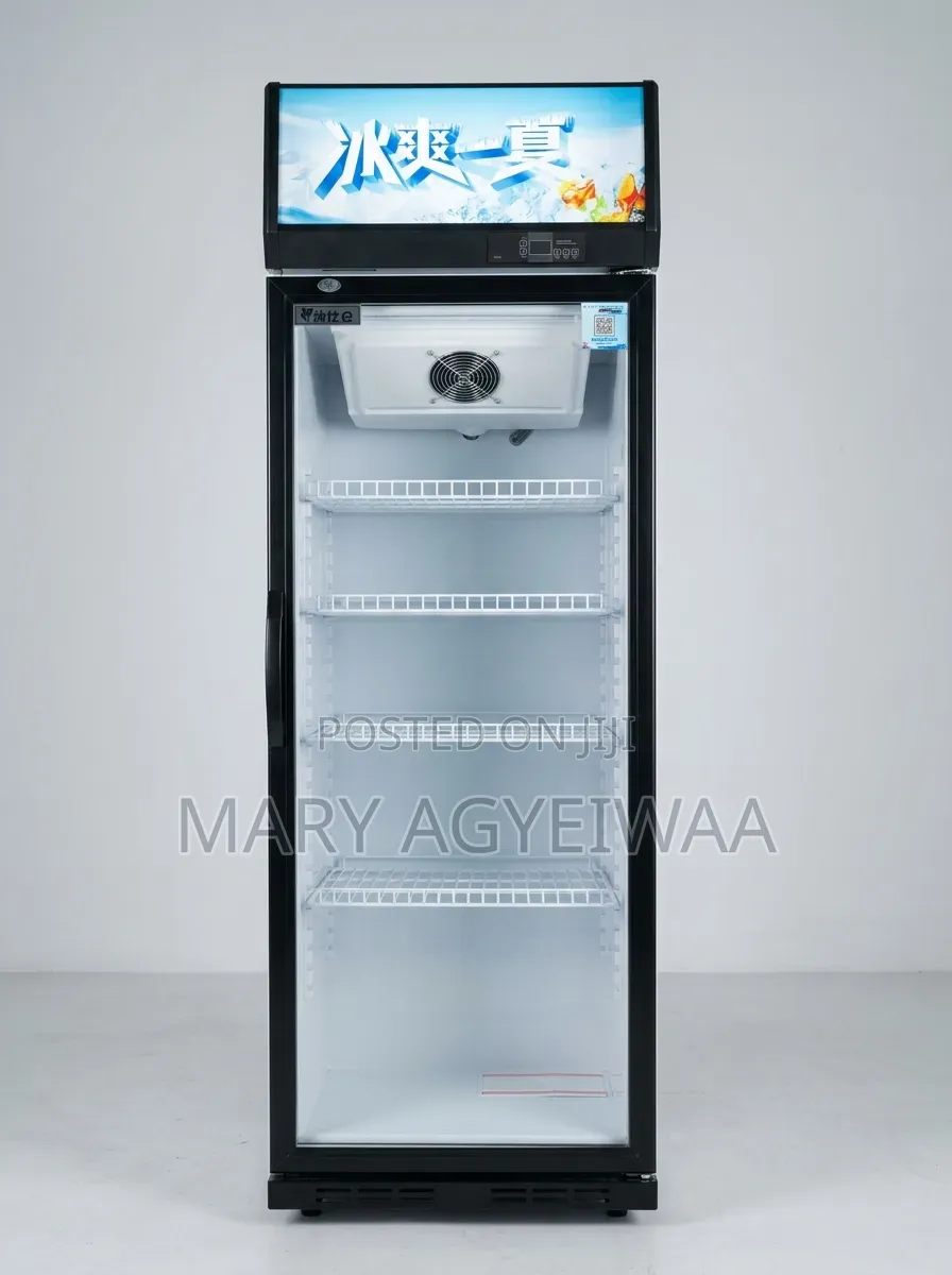 388L Cooling & Frost Free Single Glass Door Display Fridge