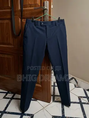 Quality Men's Navy Blue Material Trouser – Smart Office & Formal Wear