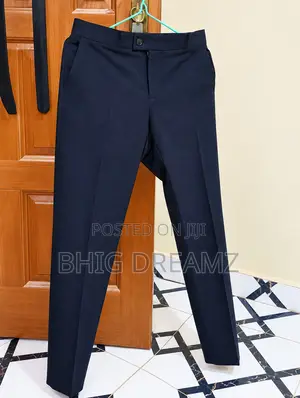 Quality Men's Navy Blue Material Trouser – Smart Office & Formal Wear