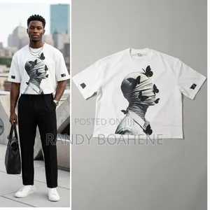 Echoed Vision Oversized Crop Tee
