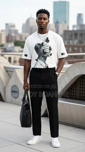 Echoed Vision Oversized Crop Tee