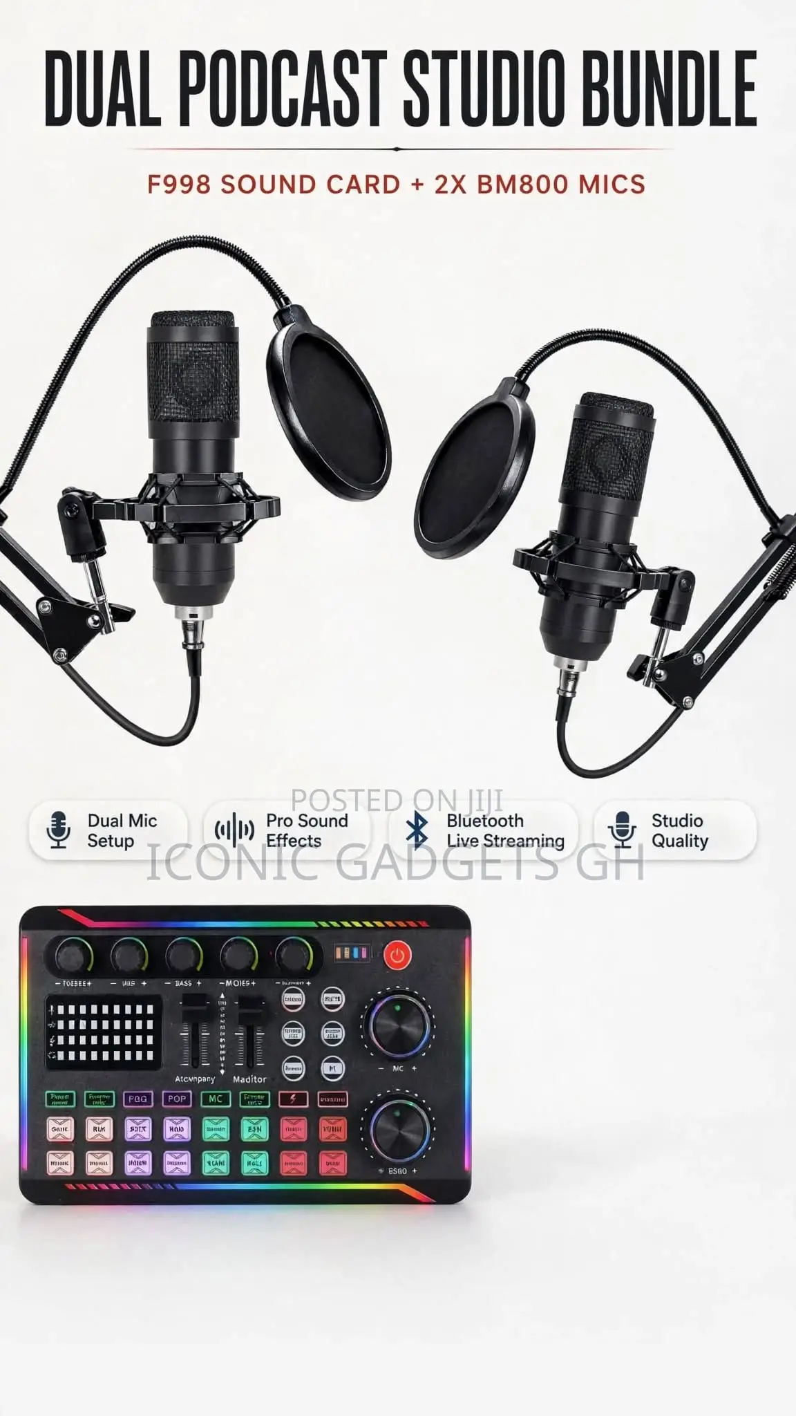 Dual Livestream Podcast Studio Bundle