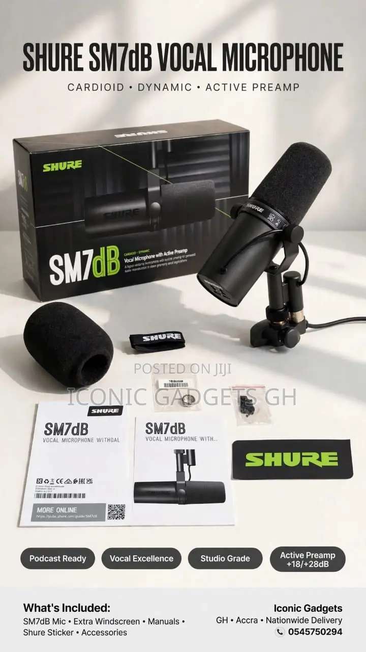 Shure SM7dB Vocal Microphone