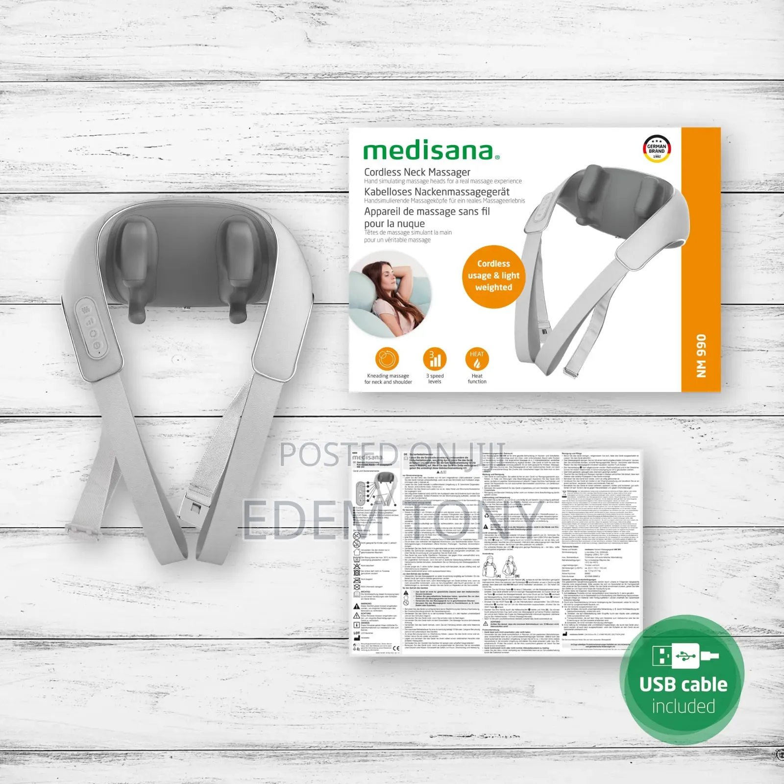 Medisana NM 990 Cordless Shiatsu Neck & Shoulder Massager
