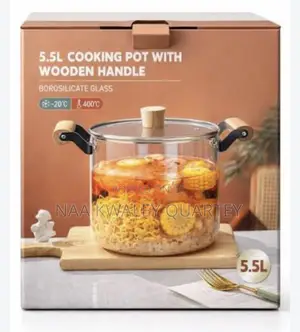 5.5L Glass Cooking Pot