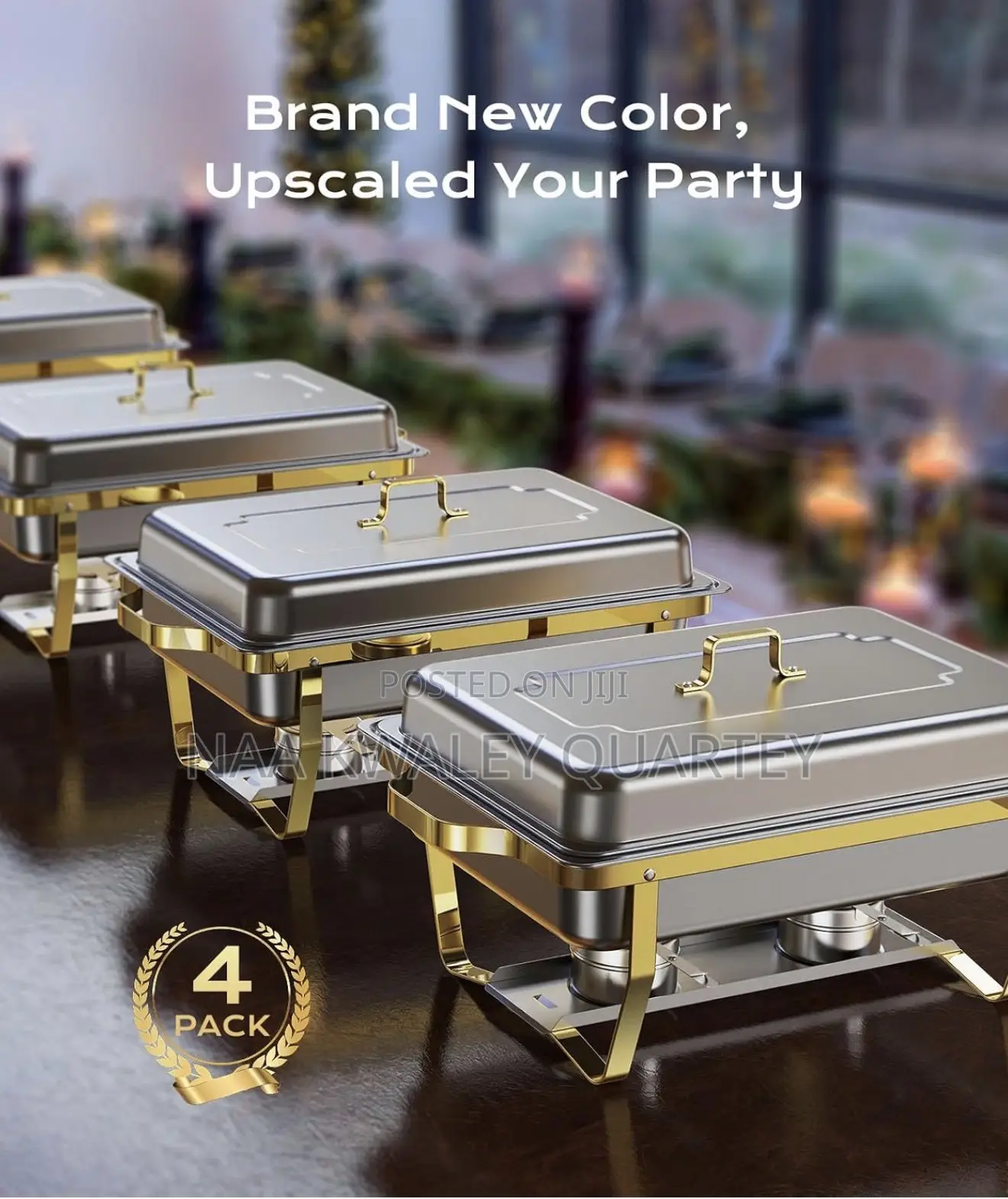 Gold and Silver Chafing Dish