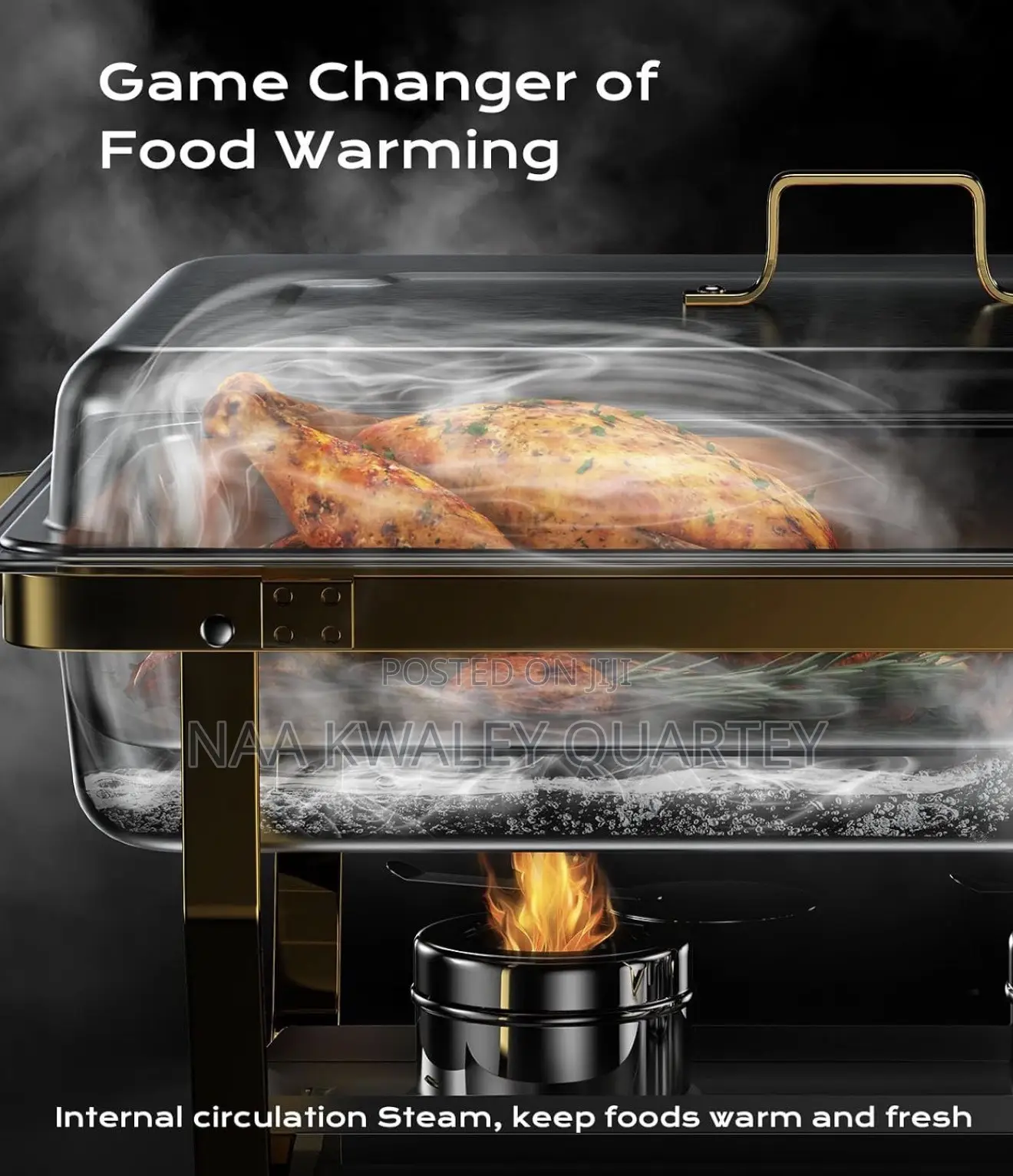 Gold and Silver Chafing Dish