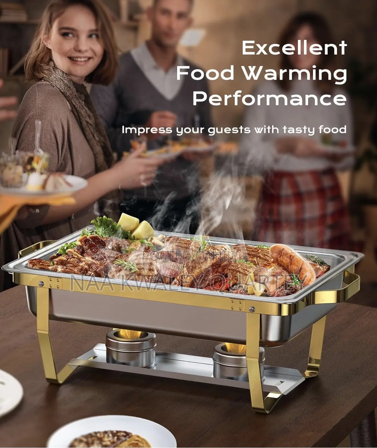 Gold and Silver Chafing Dish