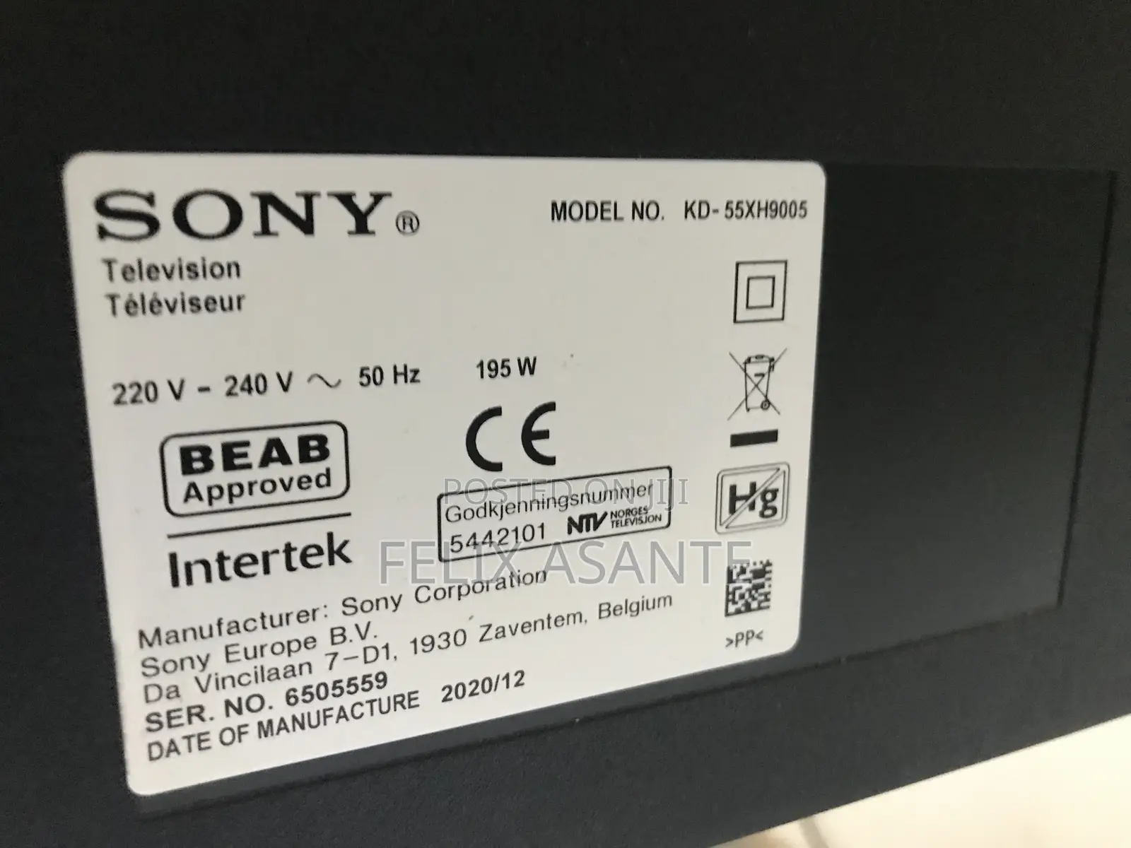 Sony Bravia Kd - 55xh9005