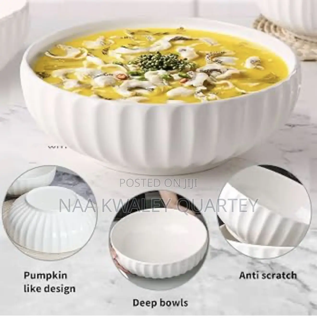 16” Large Ceramic Serving Bowls