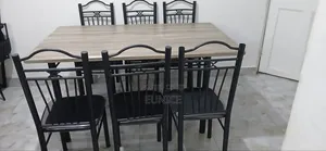 Durable Dinning Table With 6 Chairs