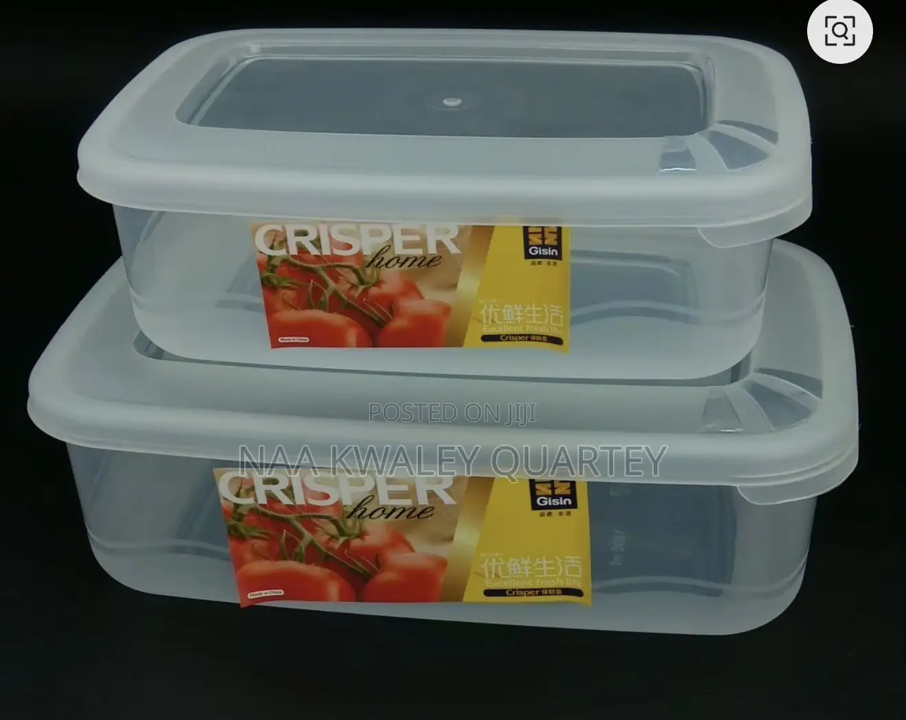 7pcs Crisper Plastic Food Containers