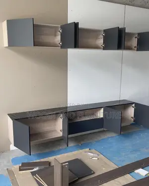 Modern Wall-Mounted Floating TV Media Console With Storage