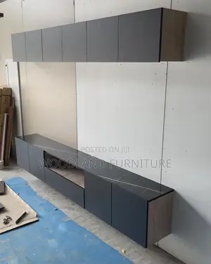 Modern Wall-Mounted Floating TV Media Console With Storage