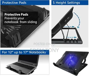 ACT AC8110 Laptop Cooling Stand With Multi-Angled and USB Hub