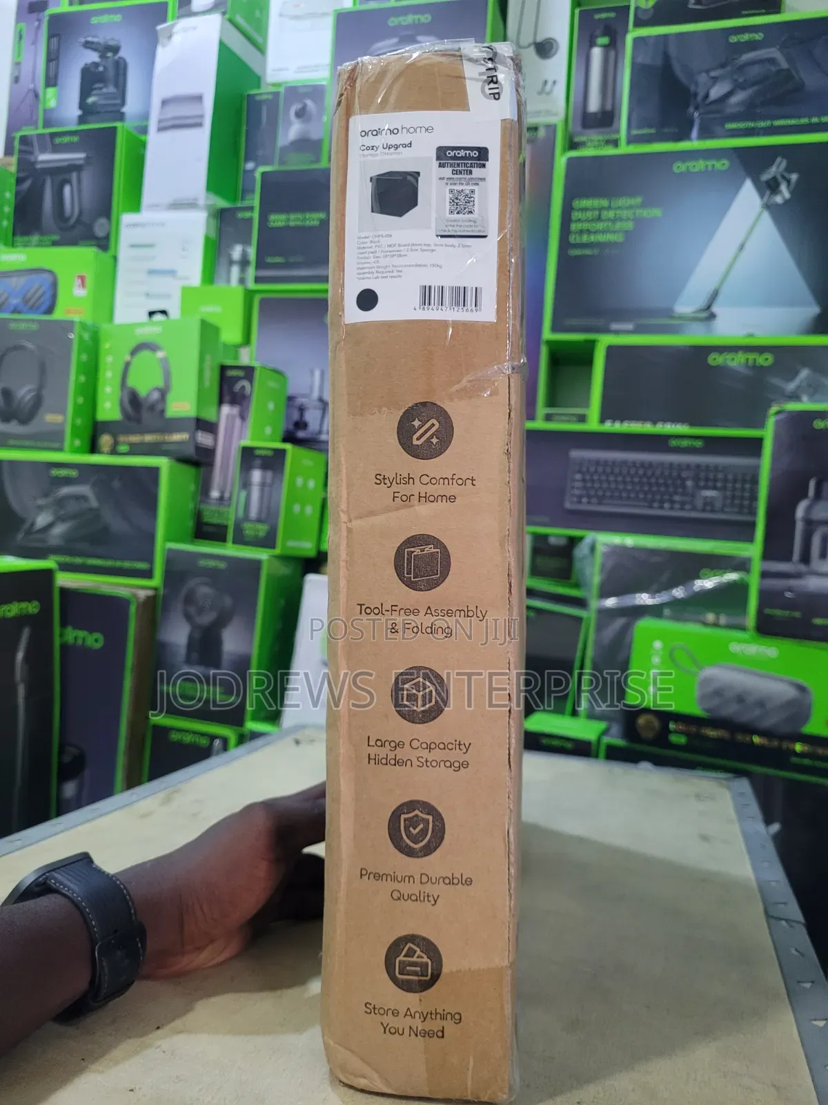Oraimo Cozy Upgrade Portable and Multifunctional Storage Ottoman