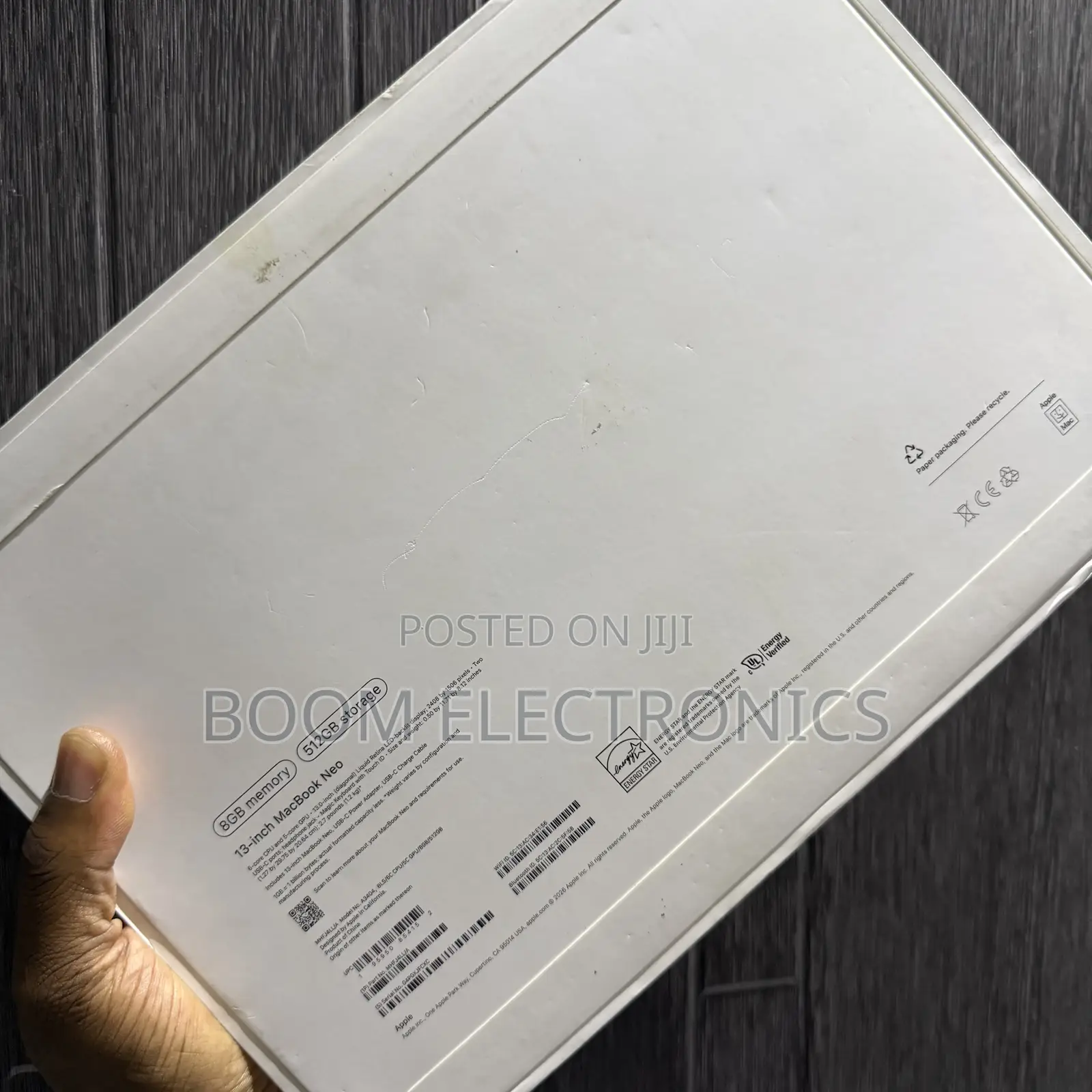 New Laptop Apple MacBook Neo 2026 8GB SSD 512GB