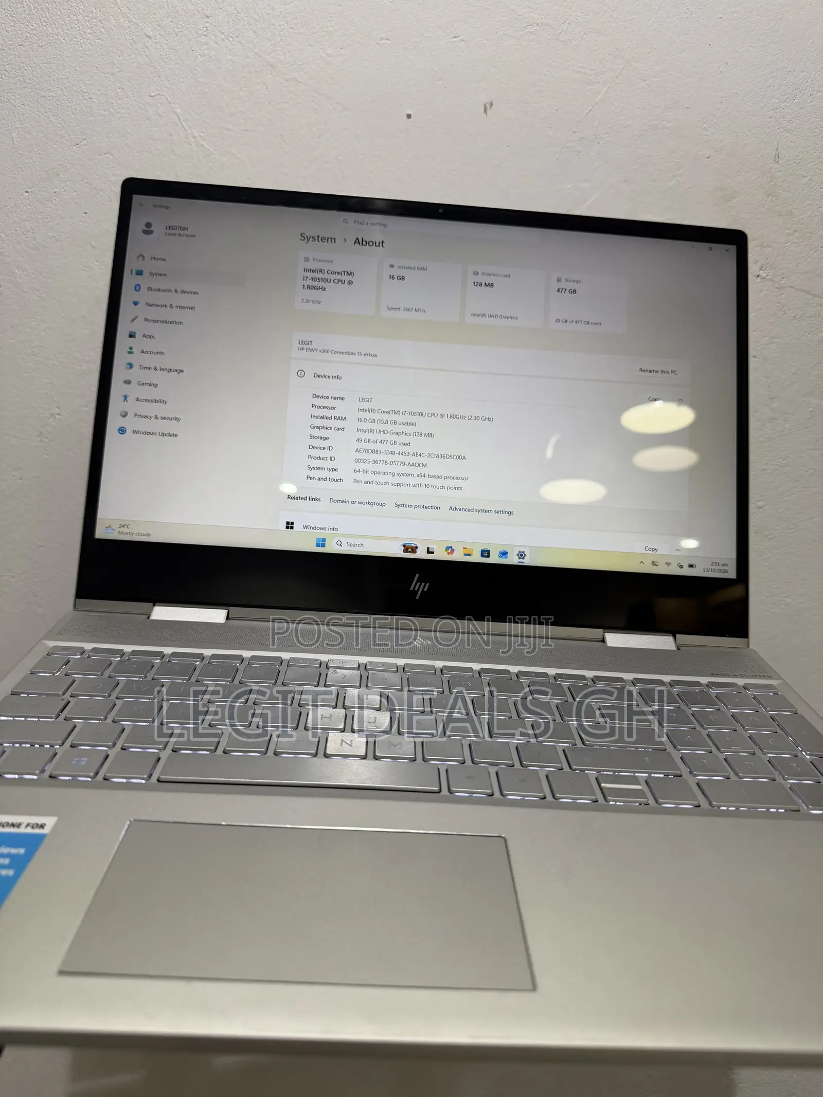 Laptop HP Envy x360 15t 16GB Intel Core i7 SSD 512GB