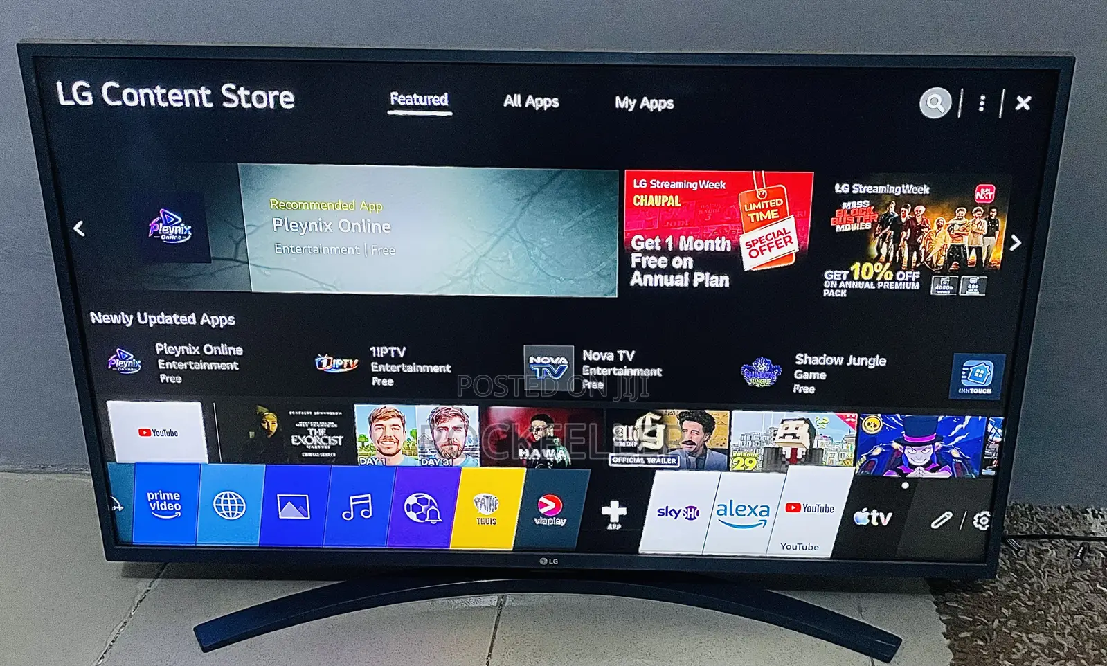 UK Used LG webOS ThinQ AI 4K UHD HDR Smart Satellite 43inches