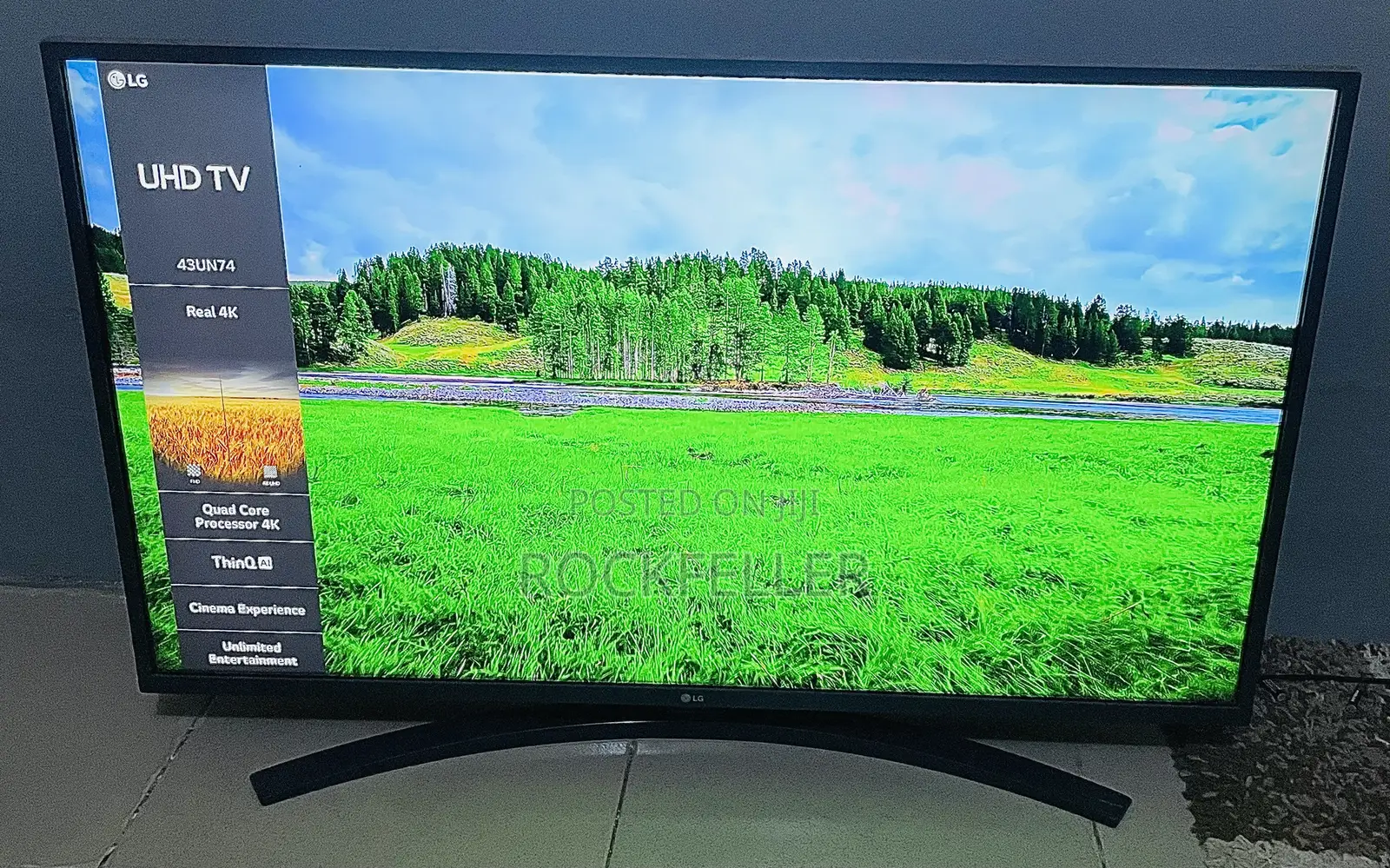 UK Used LG webOS ThinQ AI 4K UHD HDR Smart Satellite 43inches