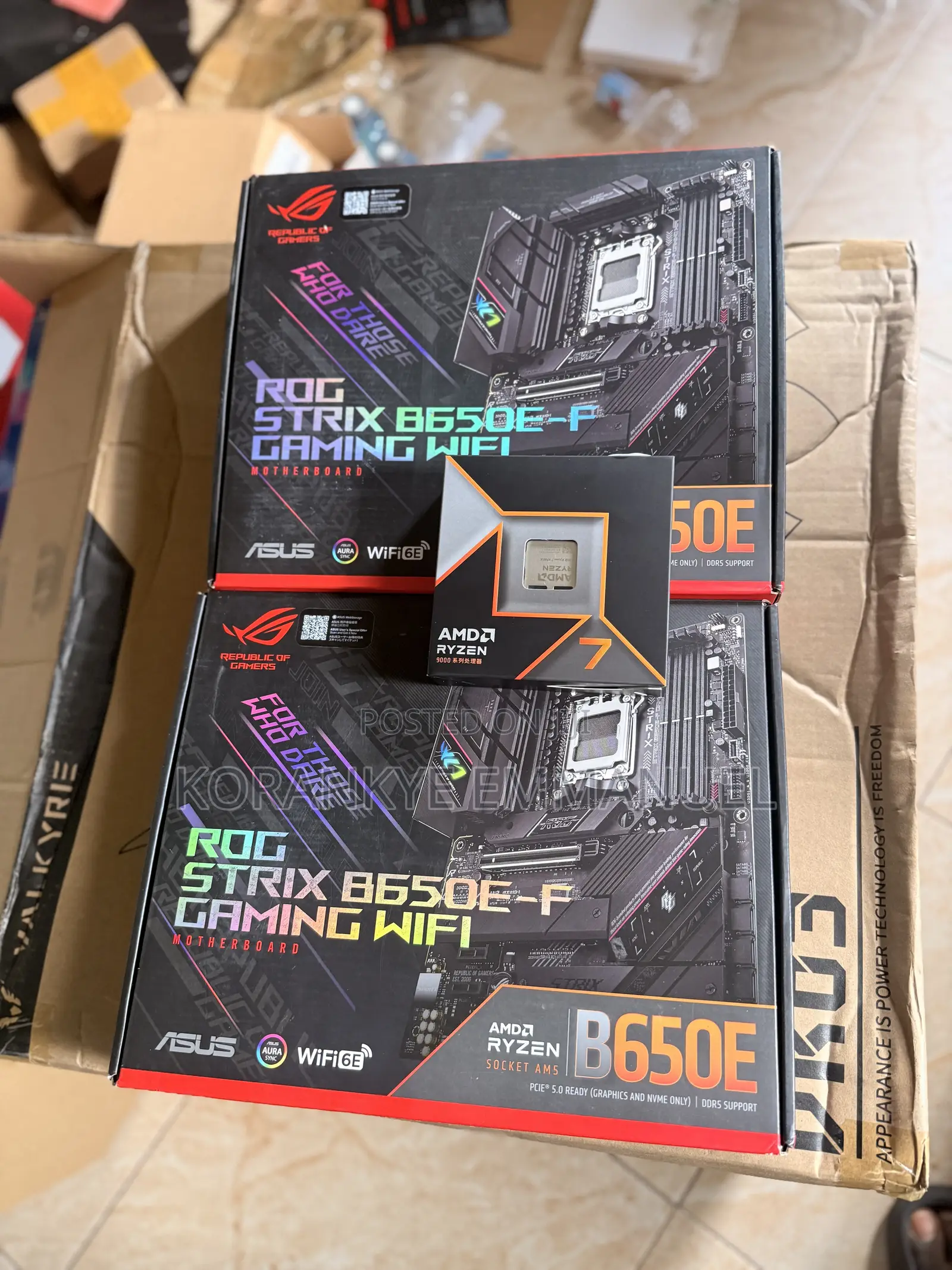 ASUS Rog Strix B650e-F Gaming Wifi + Ryzen7 7700x