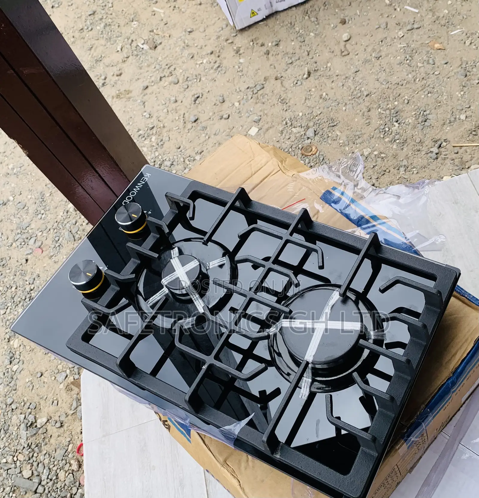 Order Countertop 2 Gas Kenwood Black Hob