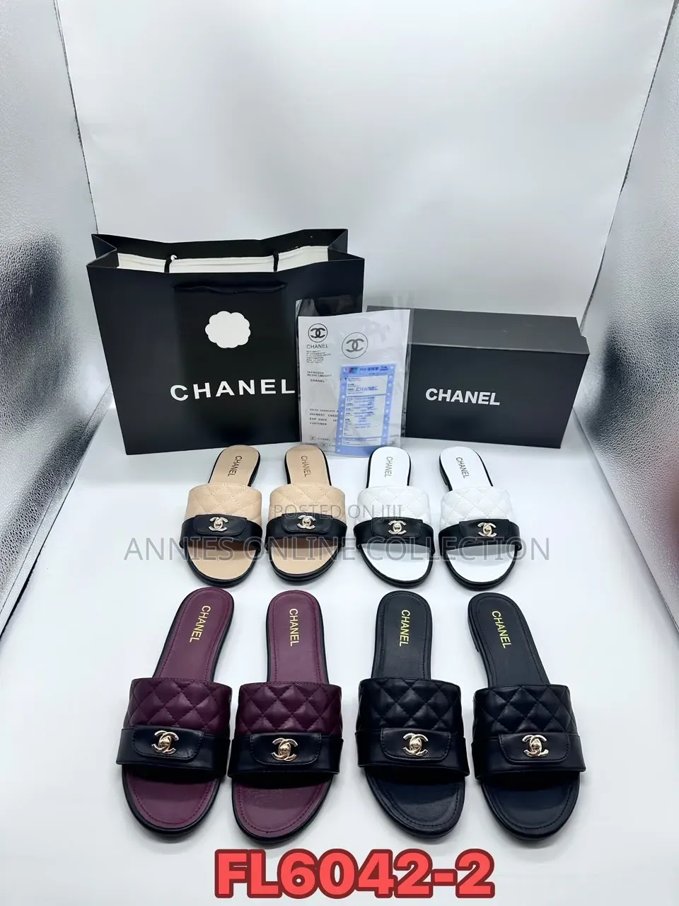 High Quality Designer Slippers in Box