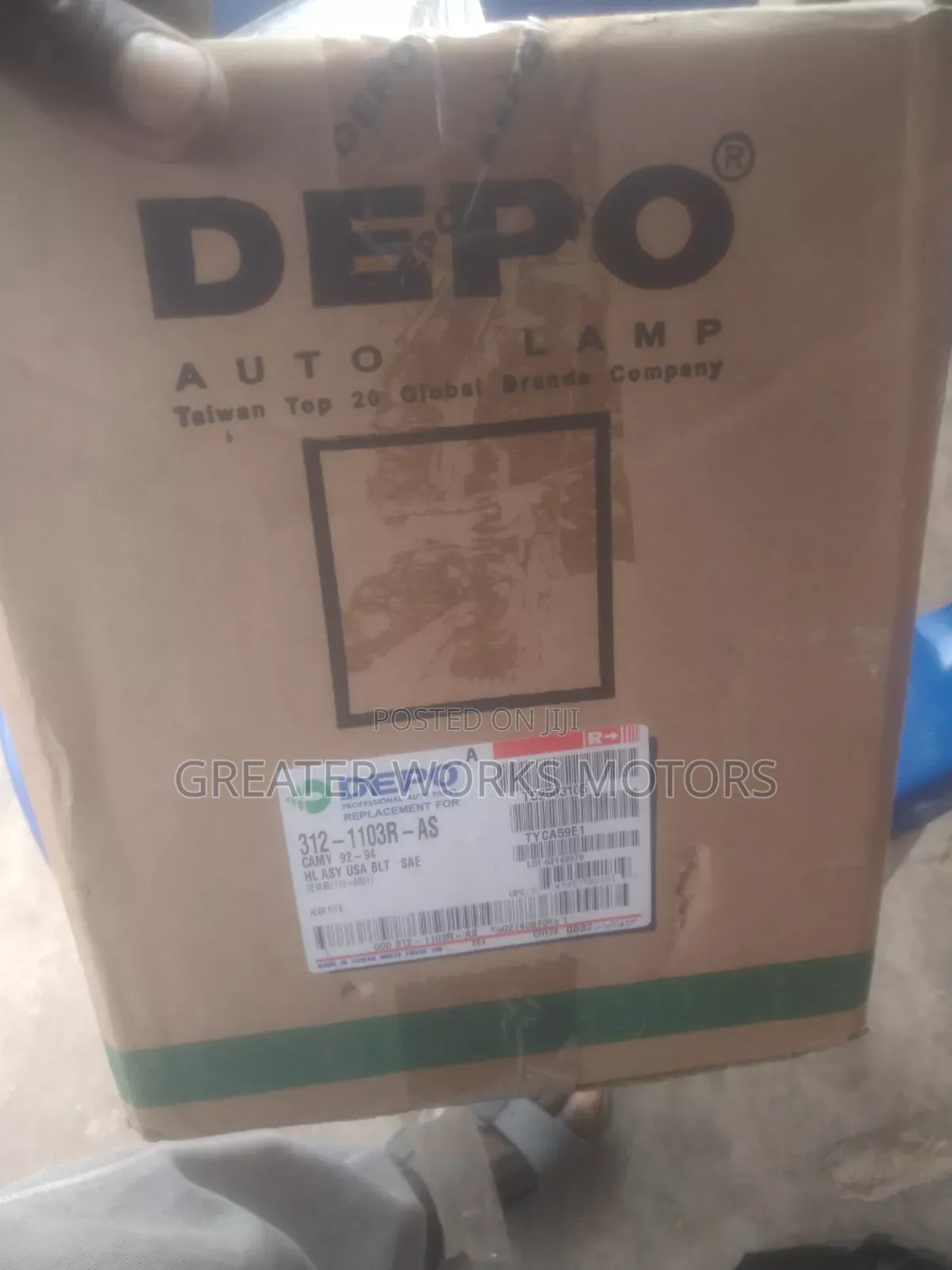 Camry Headlight 92-94 R