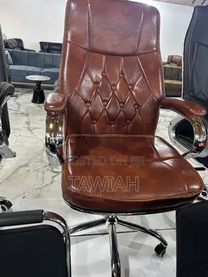 Brown and Black Executives Office Chairs