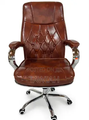 Brown and Black Executives Office Chairs