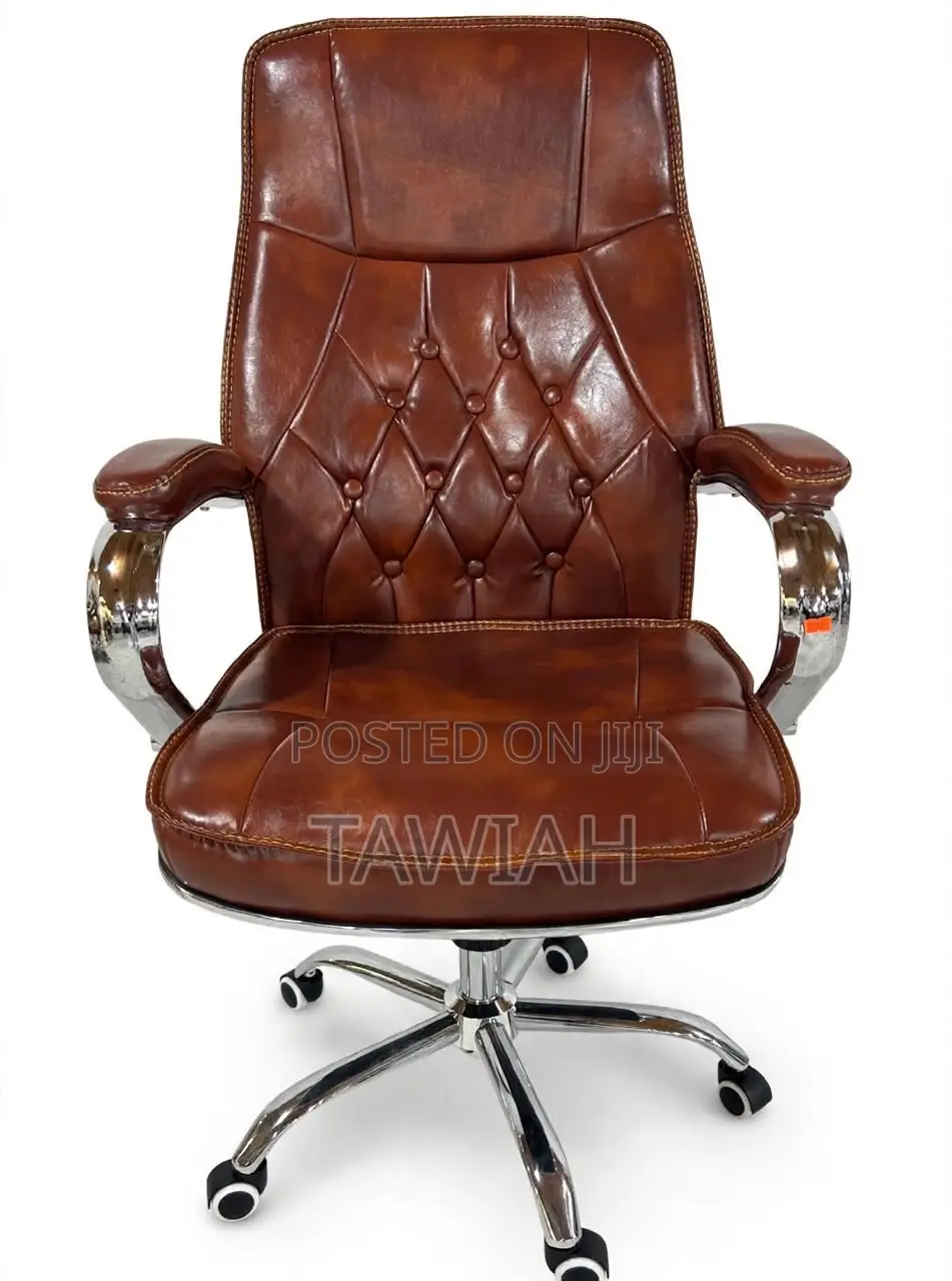 Brown and Black Executives Office Chairs