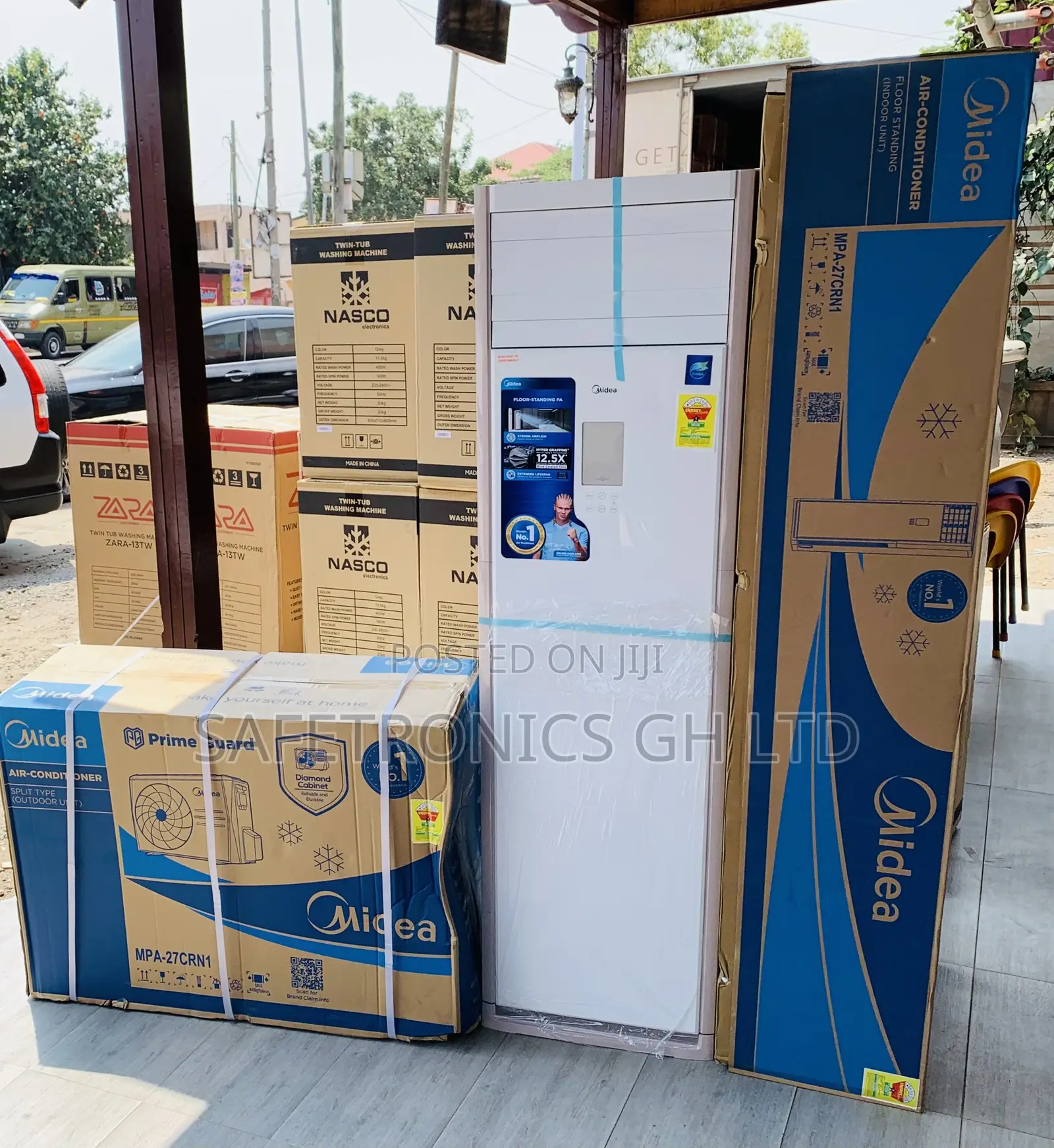 Order Anti Rust ] Floor Standing Midea 3.0 Horsepower White AC