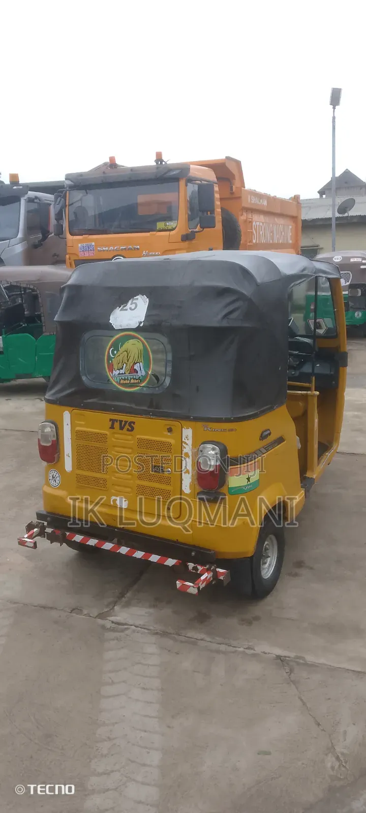 TVS King Deluxe Plus iTouch Start 2025 Yellow