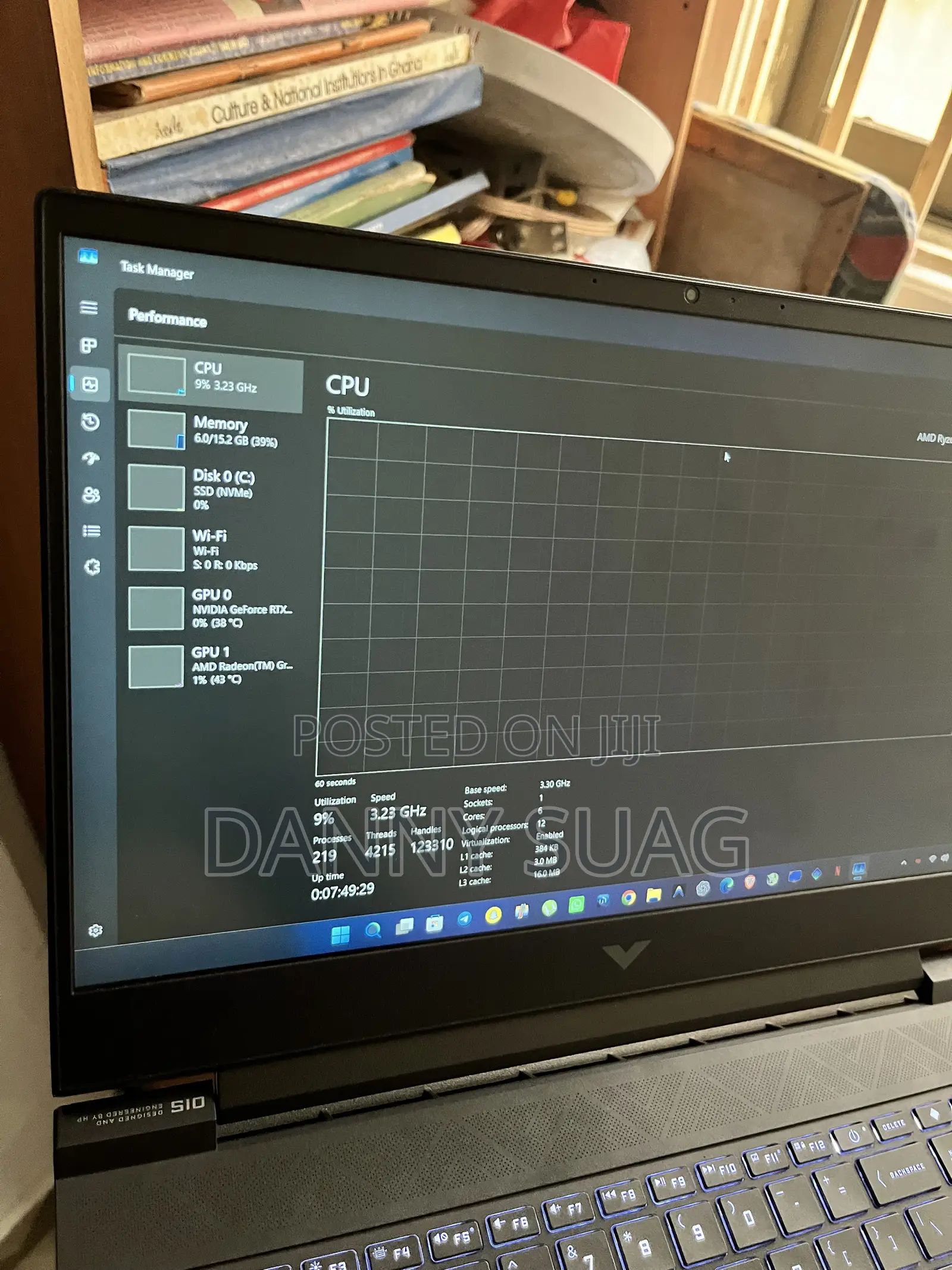 Laptop HP Victus 15 16GB AMD Ryzen 5 SSD 1T