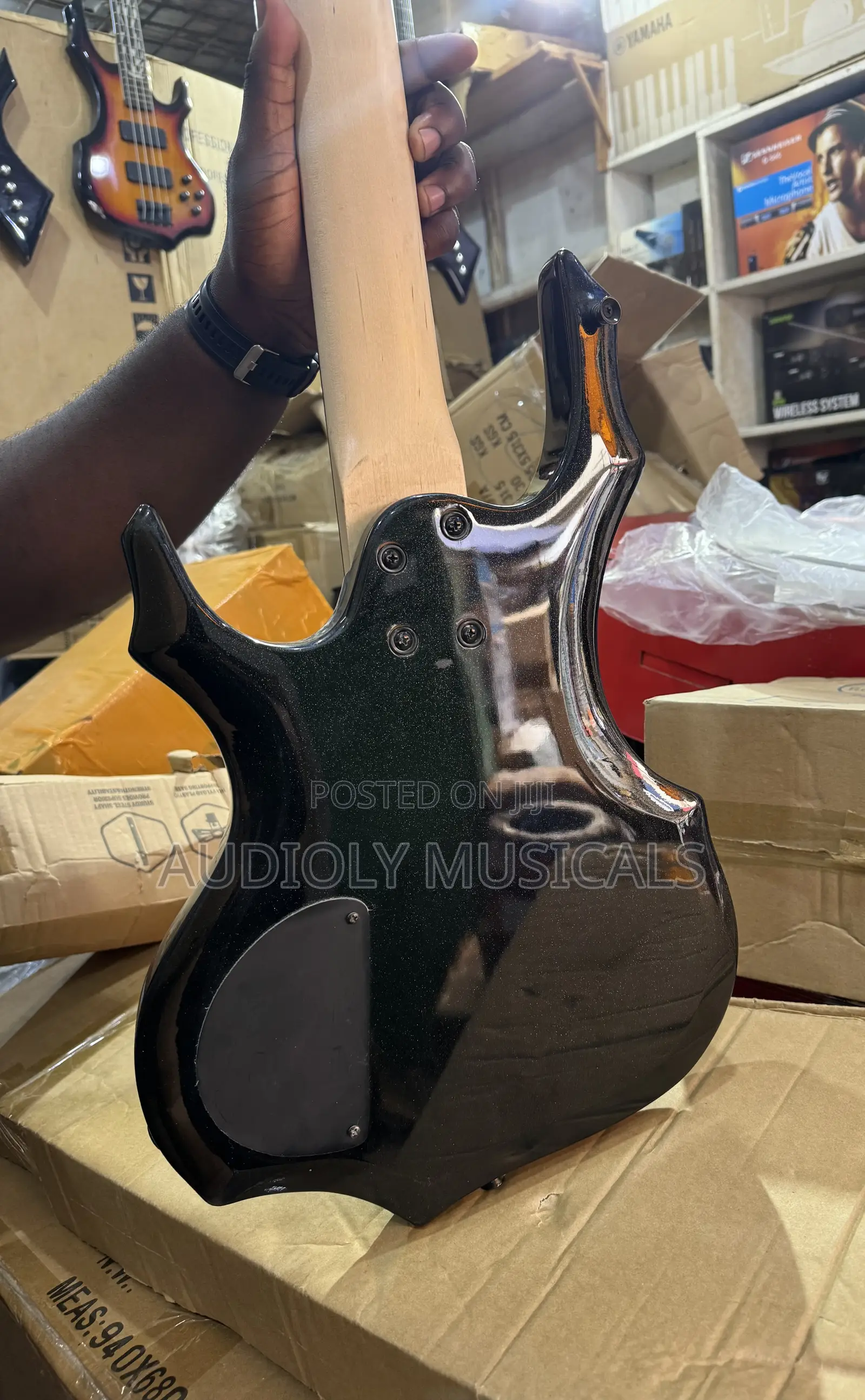 Black Peavey Passive Bass Guitar