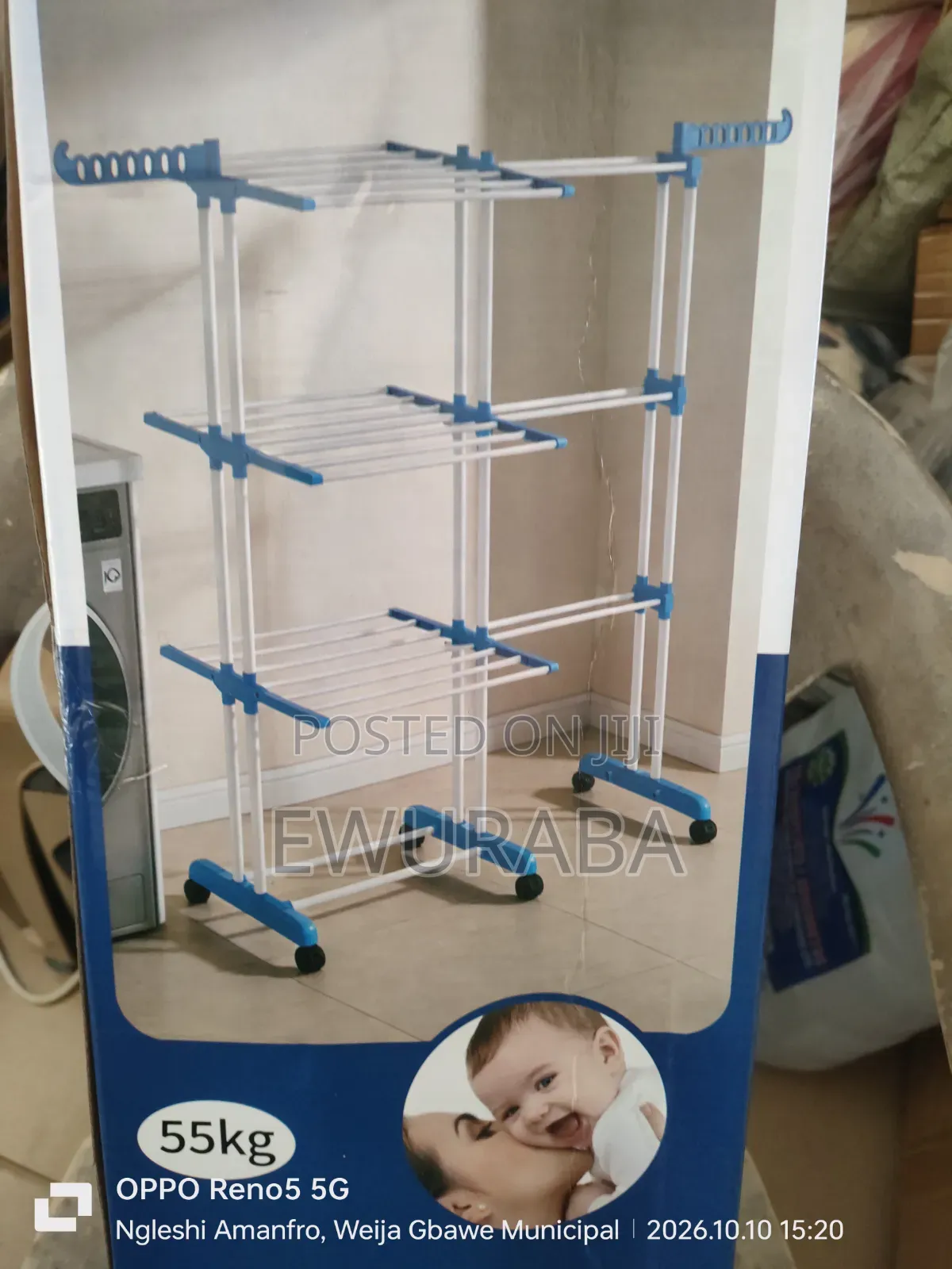 DOUBLE Expandable Foldable Clothes Dryer Rack
