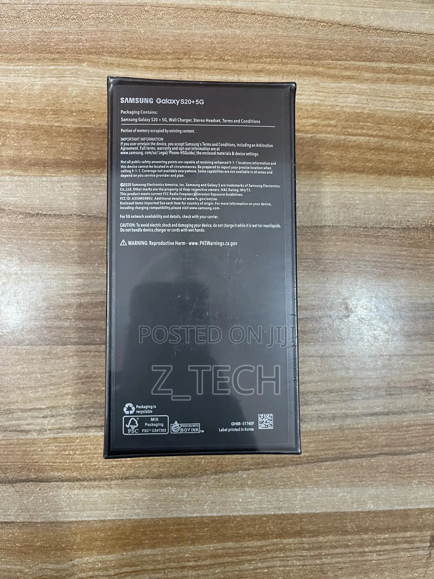 New Samsung Galaxy S20+ 5G 256 GB Silver