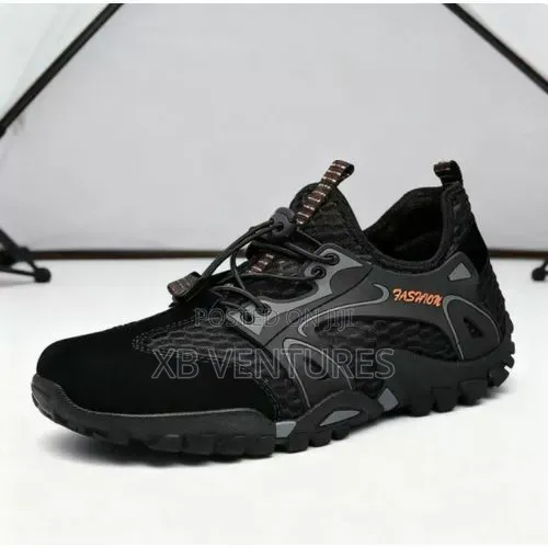 Leisure Trendy Hiking Mesh Shoes Black/Grey