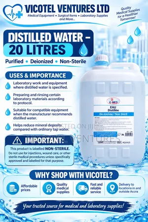 Distilled Water 20ltrs