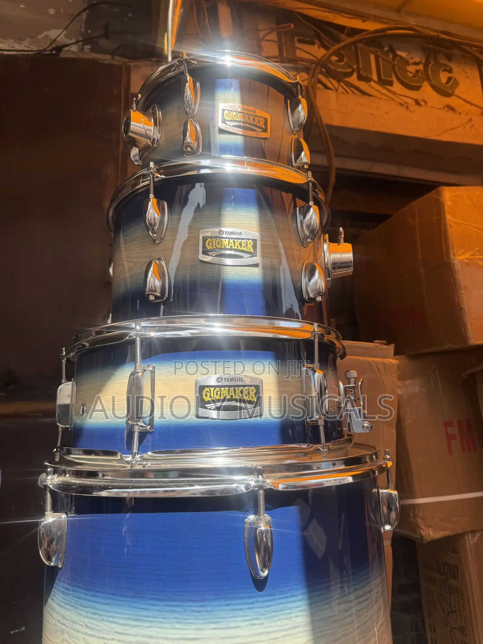 Yamaha Gigmaker 5-Set Drums With Accessories