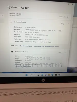 Laptop HP 15-dw3031 4GB AMD A6 HDD 500GB