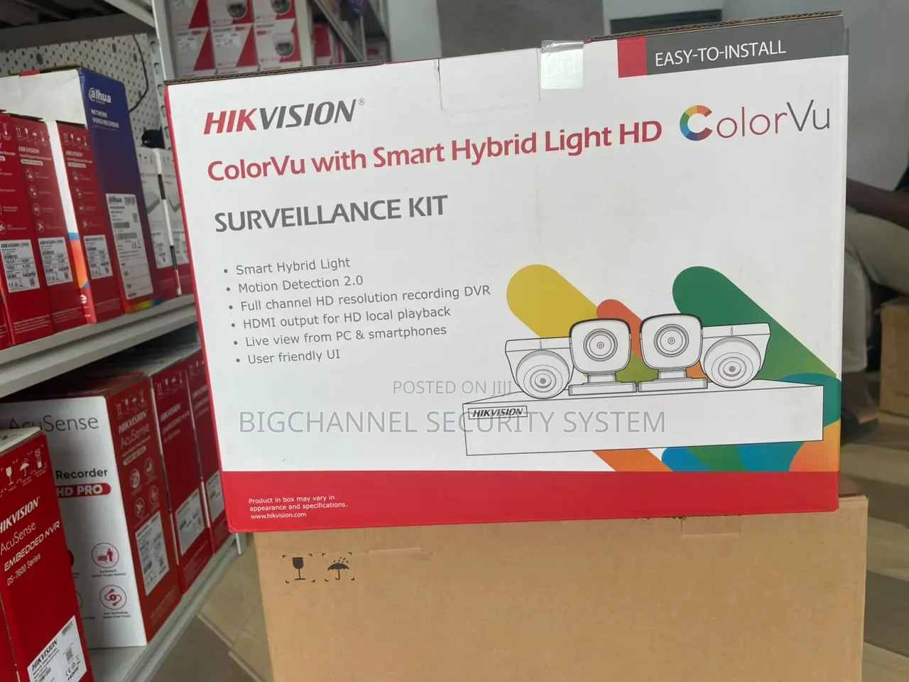Hikvision Colorvu Surveillance Kit Ds-J142i/7204ghi-M1+2+2cam/Colorvu