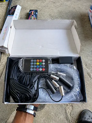RGB Fiber Car Ambient Light Kit – Multicolor LED With Remote Control