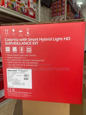 Hikvision Colorvu Surveillance Kit Ds-J142i/7208hghi-M1+4+4cam/Colorv