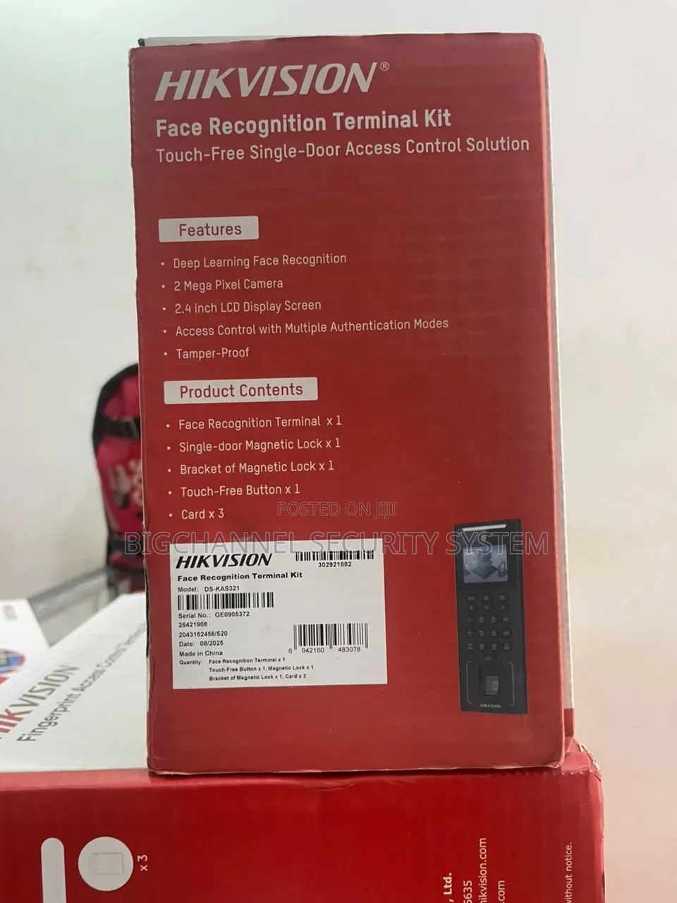 Hikvision Face Recognition Terminal Kit Ds-Kas321