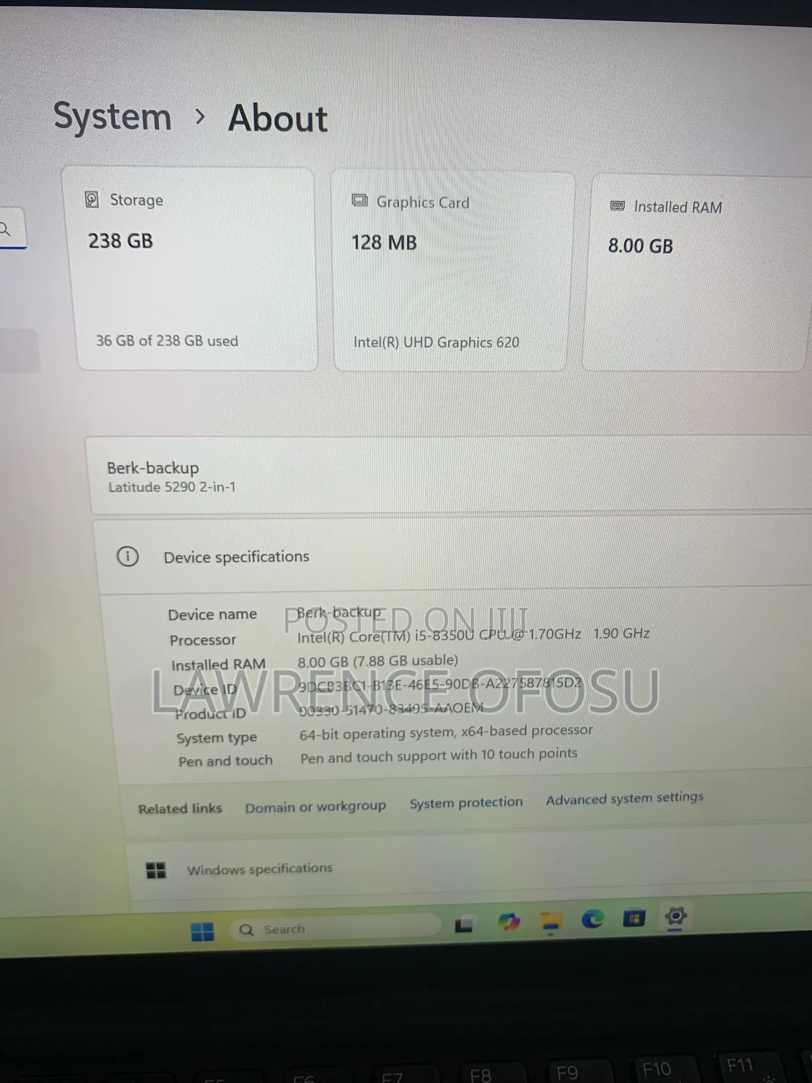Laptop Dell Latitude 5290 2-in-1 8GB Intel Core i5 SSD 250GB