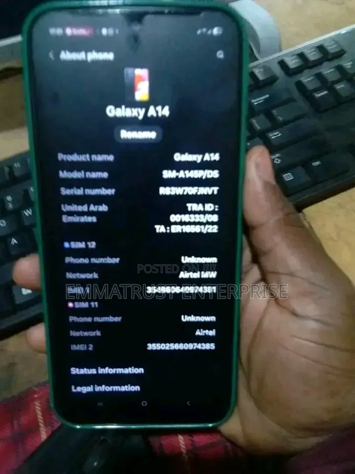 New Samsung Galaxy A14 128 GB Silver