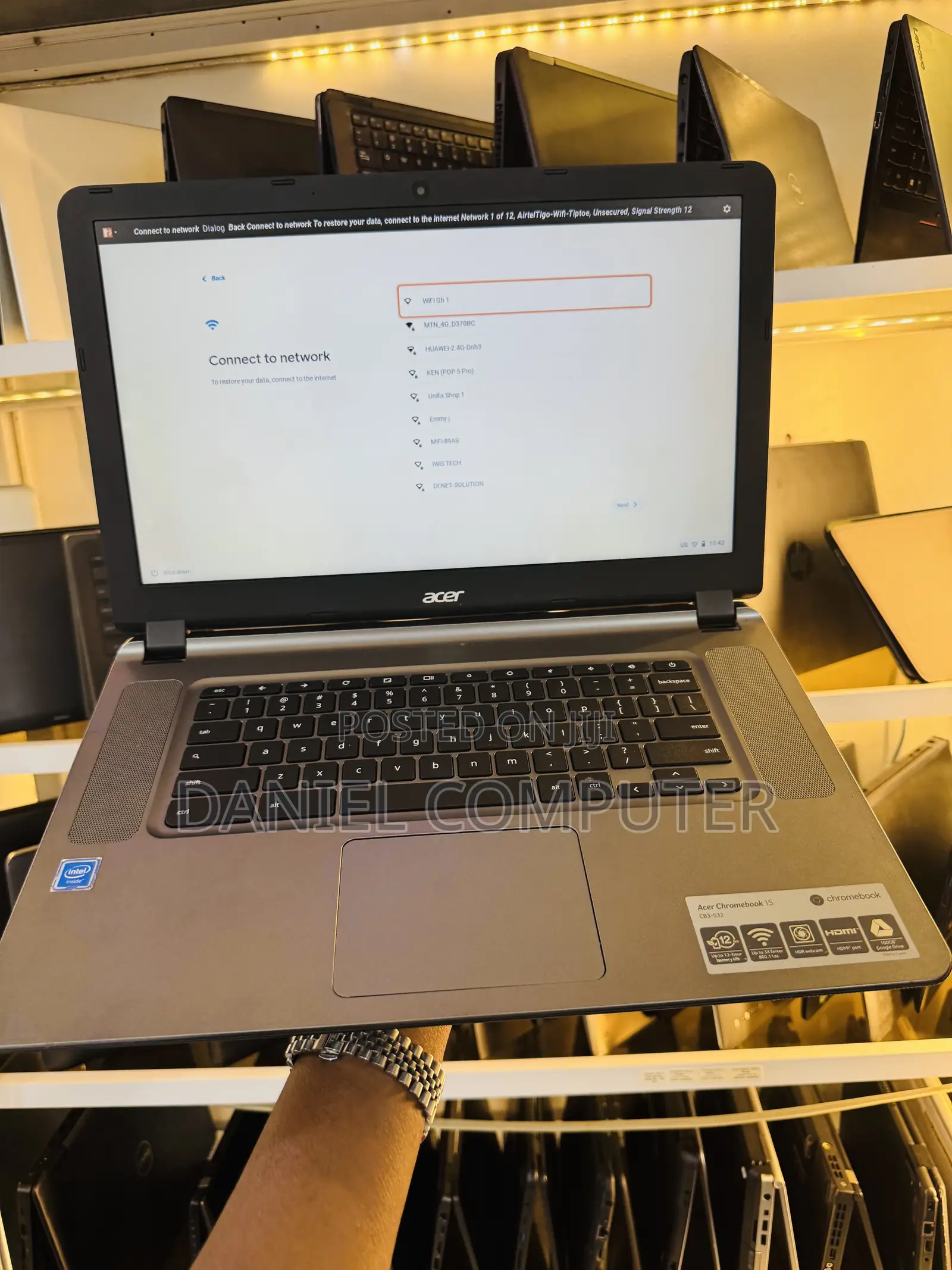 Laptop Acer Chromebook 15 4GB Intel Celeron SSD 640GB