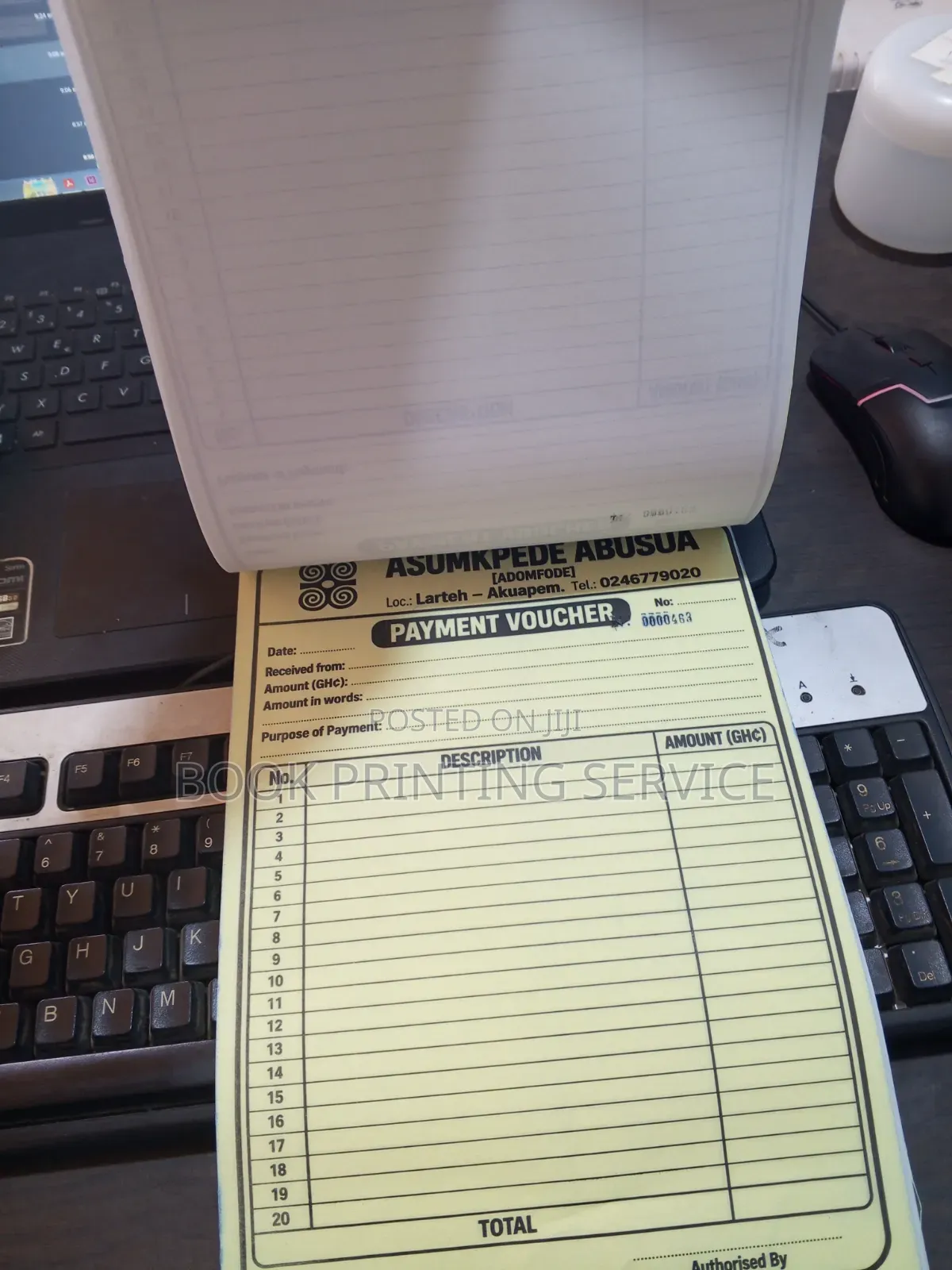 Invoice and Receipt Printing