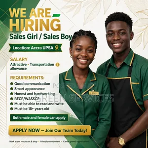 Sales Boys/Girls Needed at Accra(UPSA)